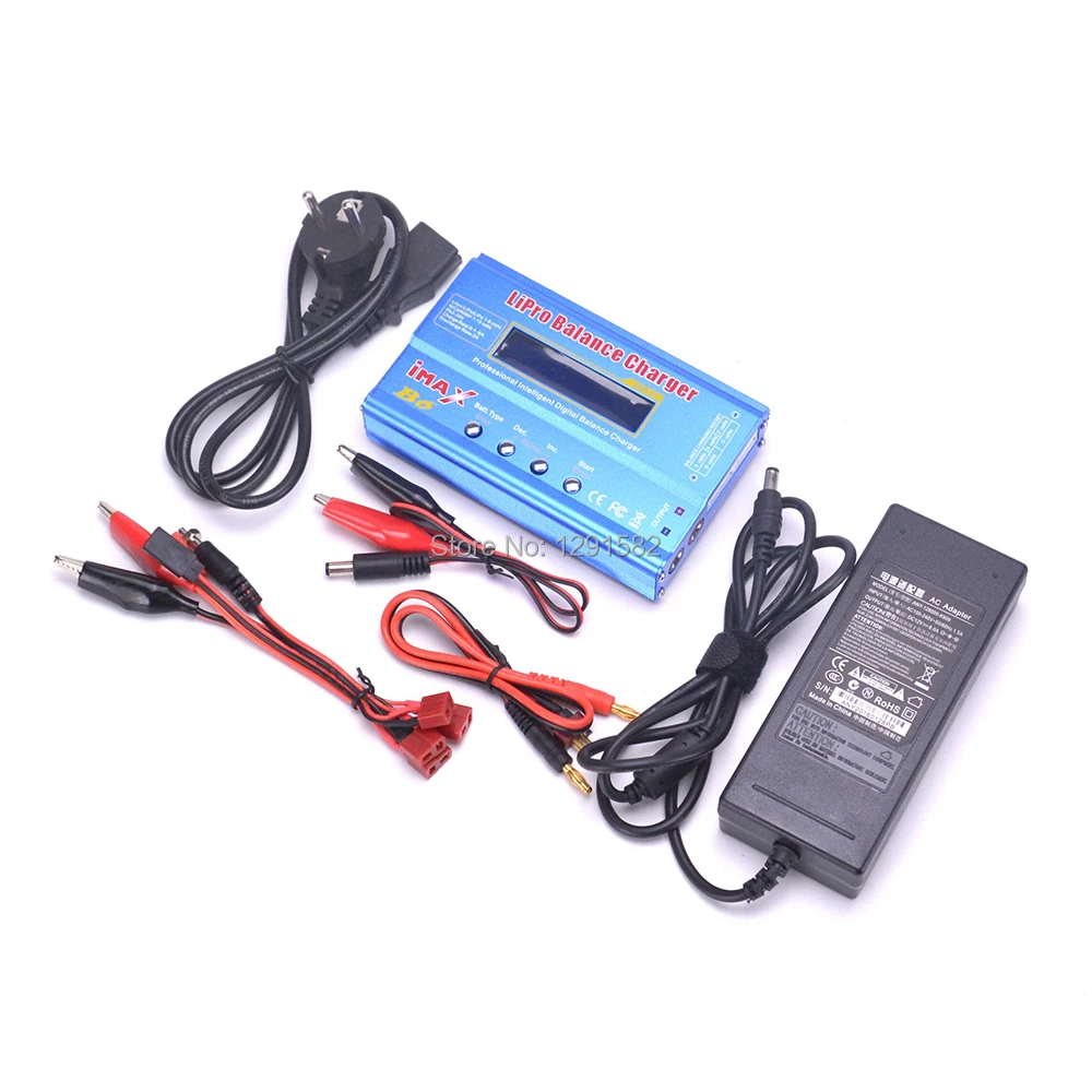 

iMAX B6 Li-on Lipo NiMh Li-ion Ni-Cd RC Battery Balance Digital Charger Discharger 80w version with EU / US adaptor 12V 6A