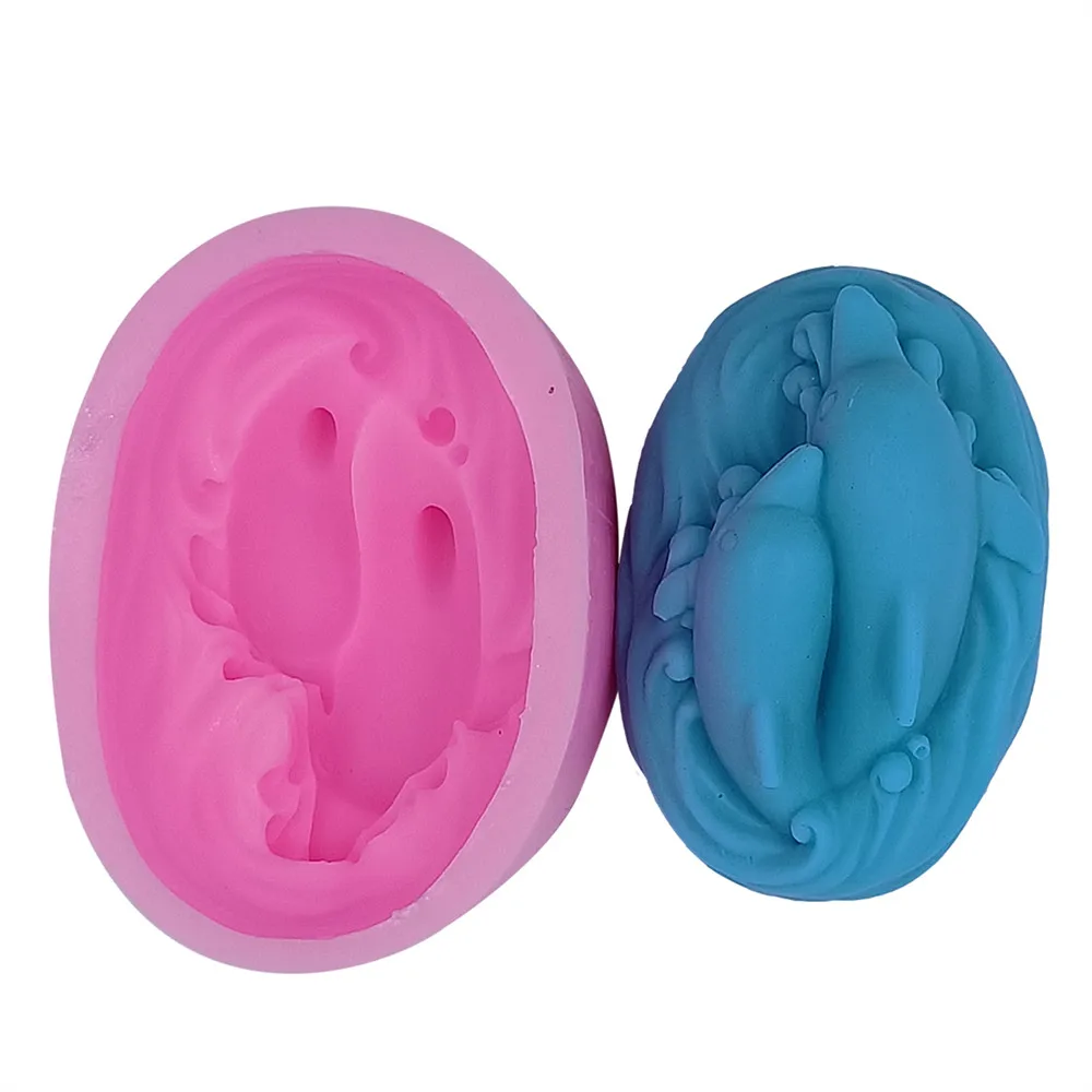 3D Дельфин DIY силиконовая форма для мыла изготовления ручной работы|mould for|silicone mould3d