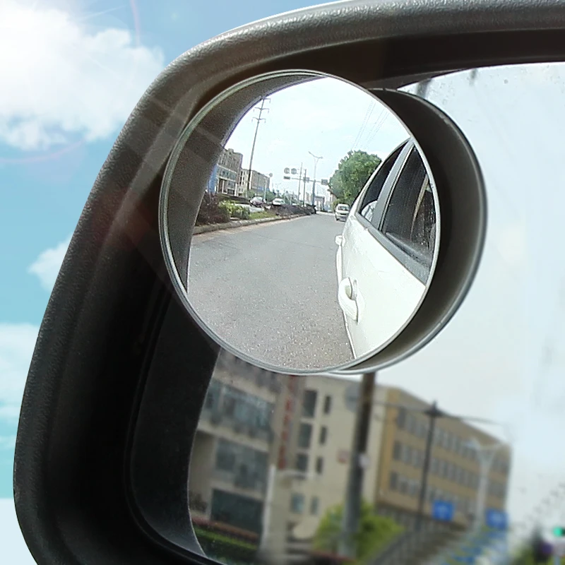2 pair Car blind area small round mirror 360 degree adjustable