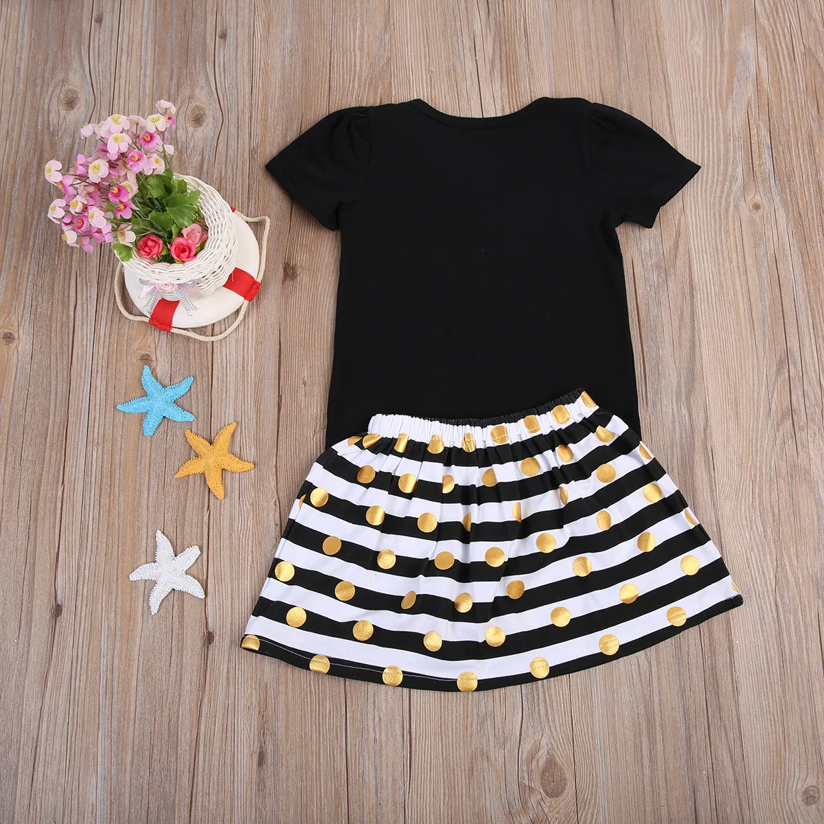Комплект одежды Emmababy для маленьких девочек 2 шт./компл. футболка с коротким