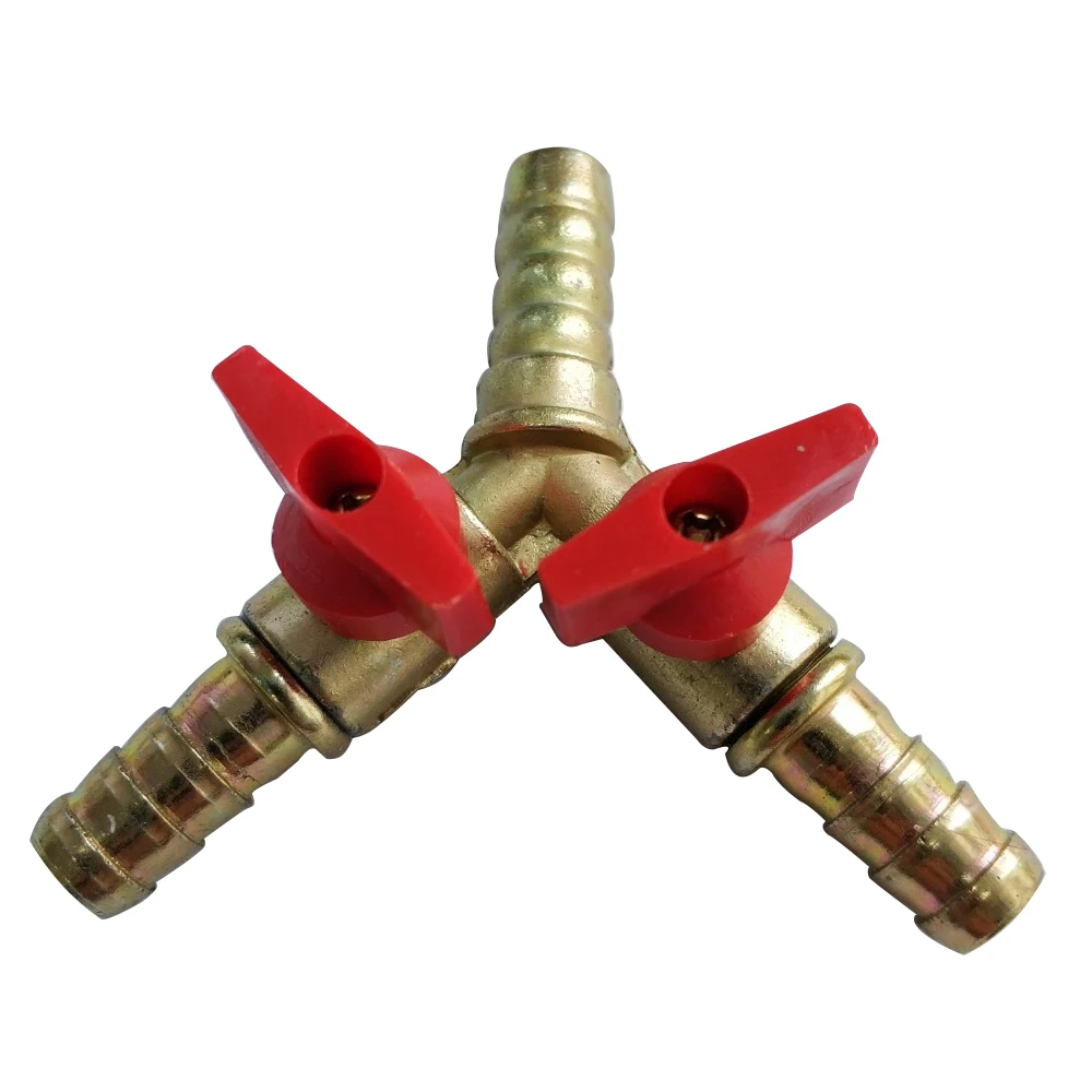 Buy Y type three way valve brass gas three way switch joint gas pipe gas switch