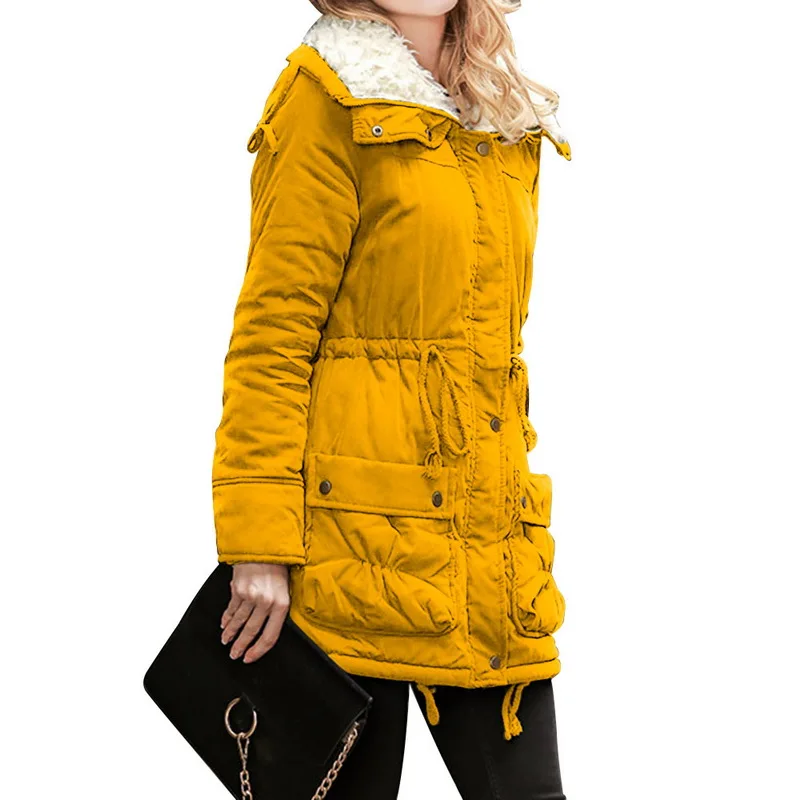 Litthing ветровка с длинным рукавом на молнии, куртка, пальто, парки для женщин, Женское зимнее пальто, утепленная хлопковая куртка, женская верхняя одежда