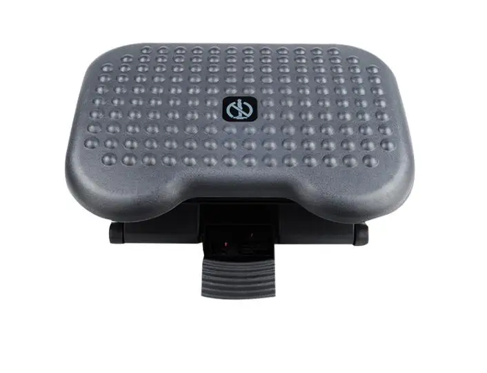 Black Under Desk Foot Rest & Adjustable Footrest with Foot Massager - Ergonomic Office Foot Support image 3