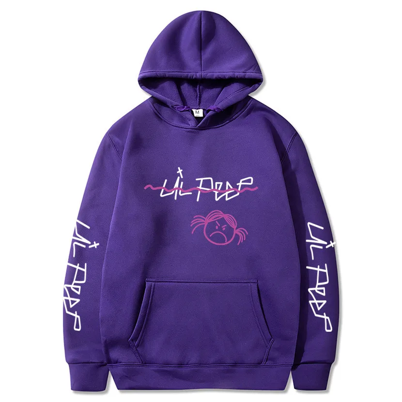 Purple 70 Lil Peep/толстовки с капюшоном Love lil. peep, мужские свитшоты, пуловер с капюшоном, свитшоты для мужчин/женщин, sudaderas cry, Детская уличная толстовка с капюшоном для мужчин - Цвет: Purple 70