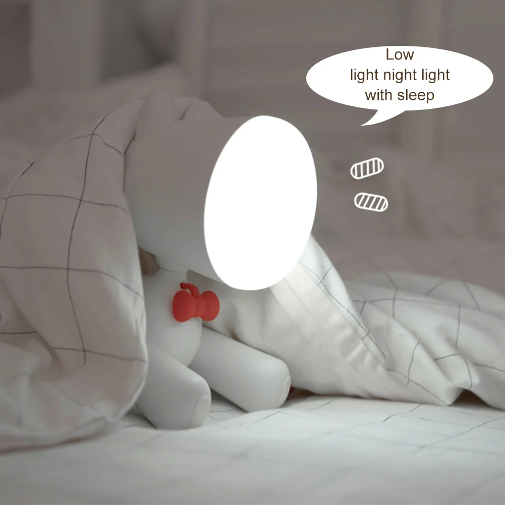 

Dog Night Light Lamp Table Reading Lamp USB Chargeable Cute Dog Kids Cartoon Nightlight Lamps