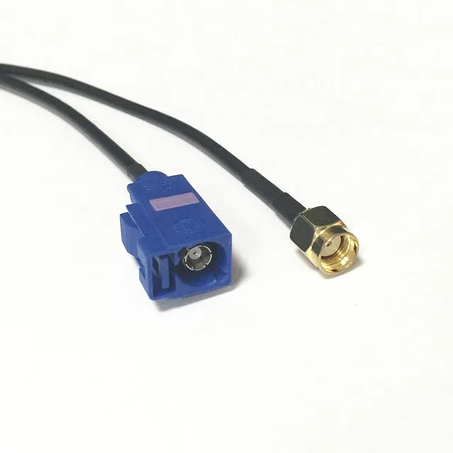 New Modem Coaxial Cable RP SMA Male Plug Connector Switch FAKRA