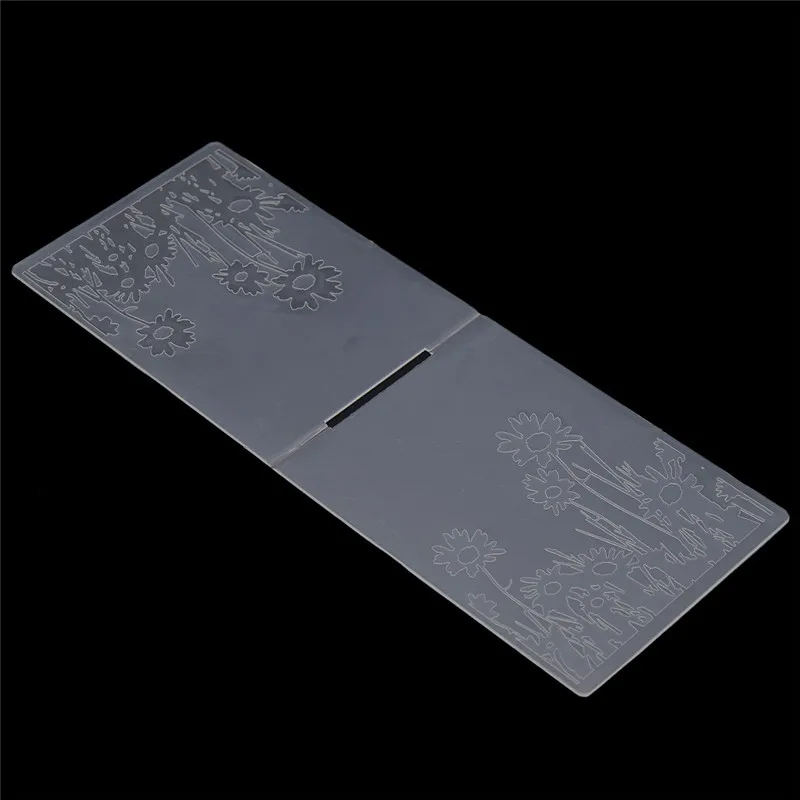 Spray Embossing Folder Plastic Leaves Flowers Rectangle Embossing Folders DIY Handmade Scrapbooking Supplies Tools Wholesale