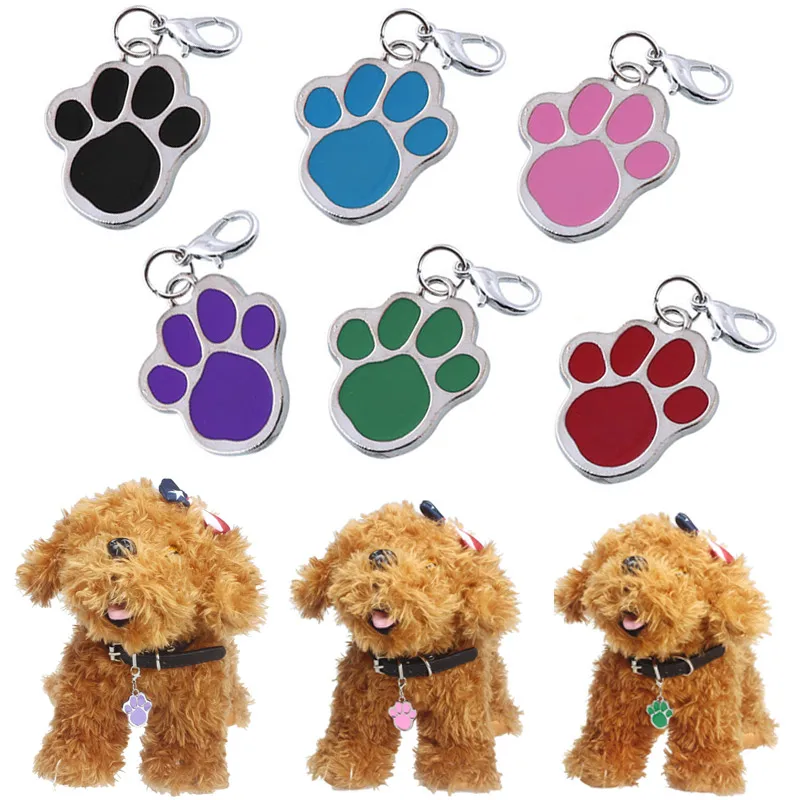 

Dog Paw Style Dog Name Dog Necklace Tag Pets For Pets Fashion Key Chain LXY9