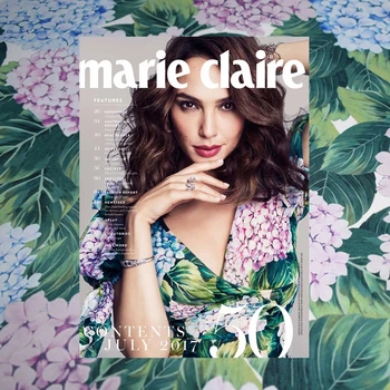 

Hydrangea digital print emulation silk stretch satin polyester material fabric for dress tissus au metre tissu tela fabrics DIY