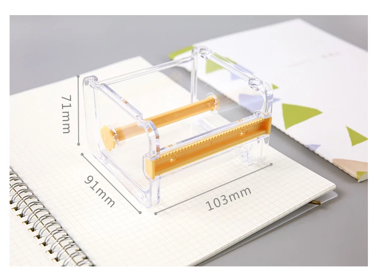 Мини-диспенсер для бумажной ленты Васи, держатель для двух лент, резак, офисный органайзер, аксессуары для стола, школьные принадлежности A6071