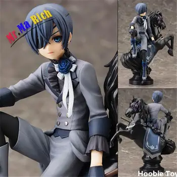 

Anime Sebastian Michaelis Black Butler Book Of Circus Figure PVC 10" Collection Hobby Model Doll Best Gift Toy