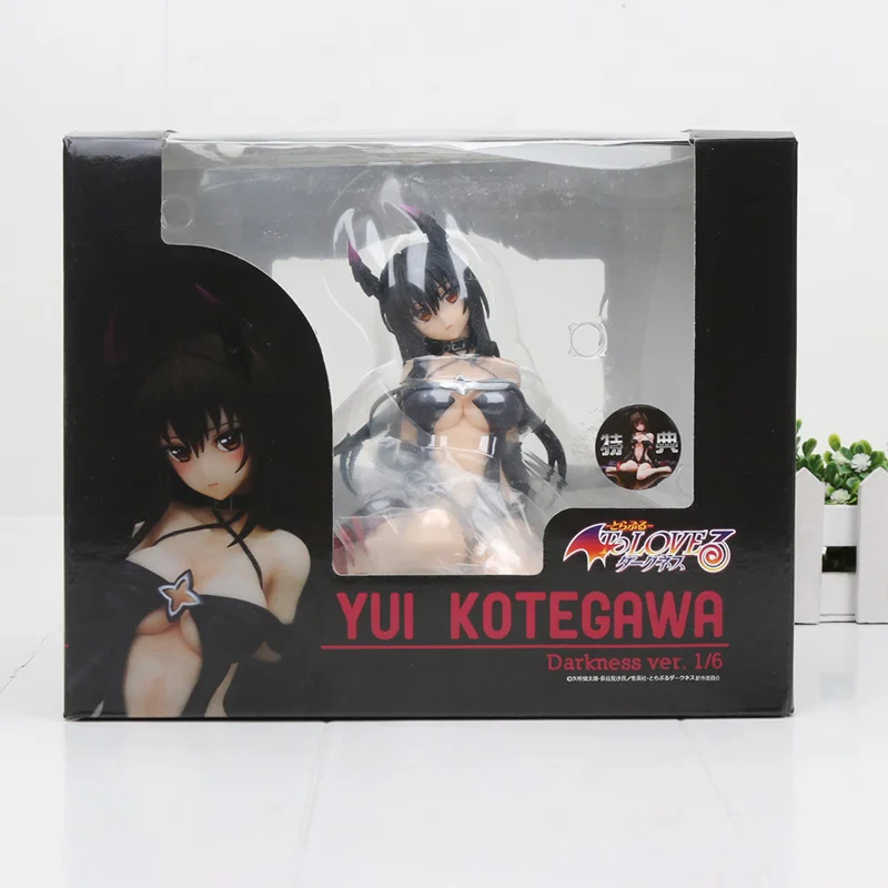 Аниме To Love Ru Kotegawa Yui Darkness Ver. 1/6 масштаб Momo Belia Deviluke ПВХ фигурка Коллекция Модель игрушка кукла - Color: black in box