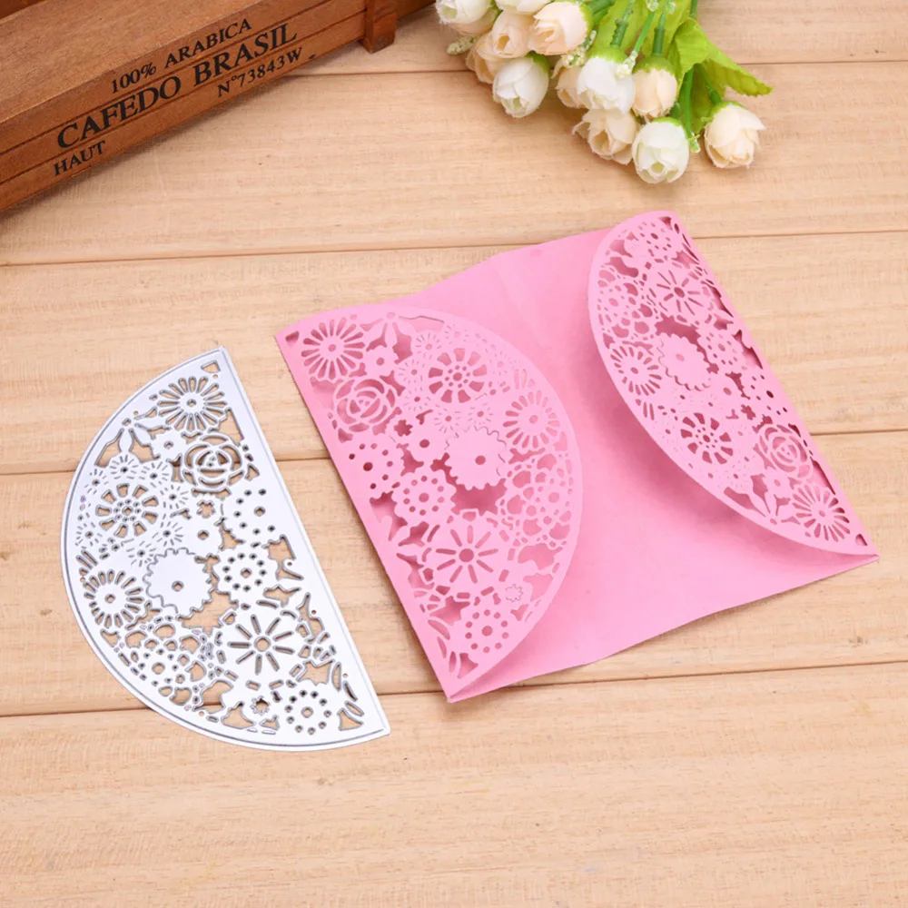  Flower Invitation Cards Metal Cutting Dies Stencil for DIY Scrapbooking Album Embossing Paper Cards - 32840651200