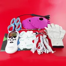 Electro Shocking Set Electric Shock Sex Toys Breast Massager Anal Urethral Plug Gloves Cock Ring for Men Women