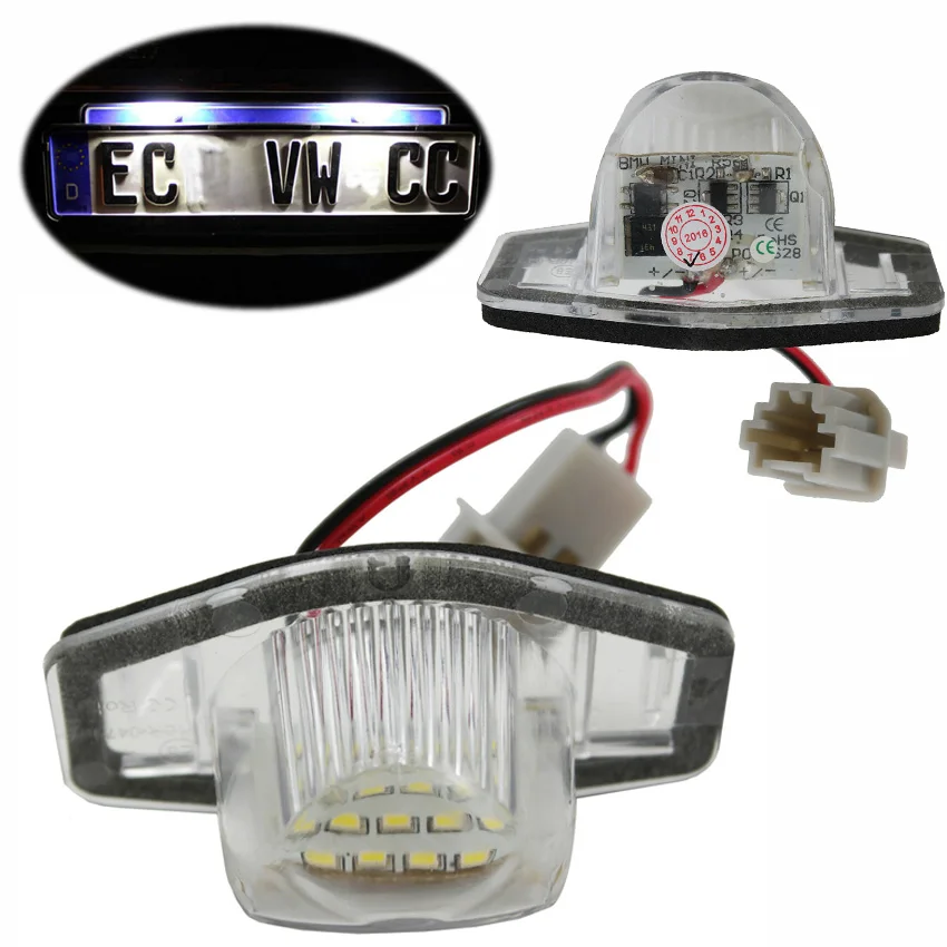 Buy 1Pair LED License Plate Light For Honda CRV MK3 MK4 I CTDI I DTEC FRV HRV