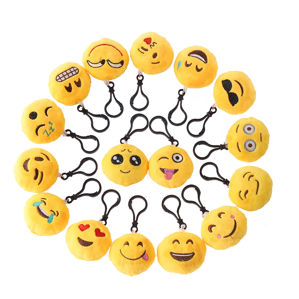 Ccinee 16 Pcs Emoji Doll Accessories Plush Toys For Kids Party Bags
