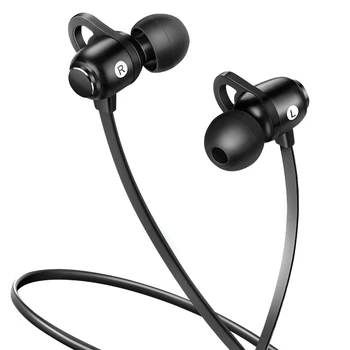 

New Bluetooth Earphone Metal Magnetic Attraction Mini Motion Waterproof Dustproof Microphone After Wearing Hanging Headset