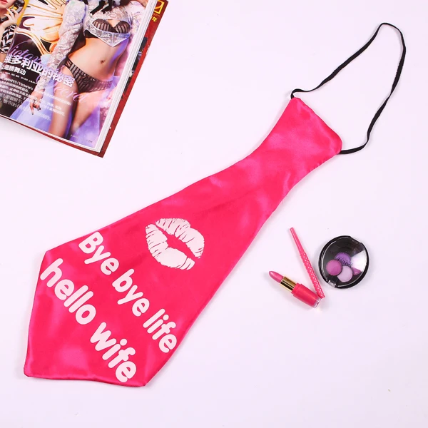 Wedding Supplies Novelty Party Decoration Tie With Bye Wedding Supplies Novelty Party Decoration Tie With Bye Life Hello Wife Printing Stag Event