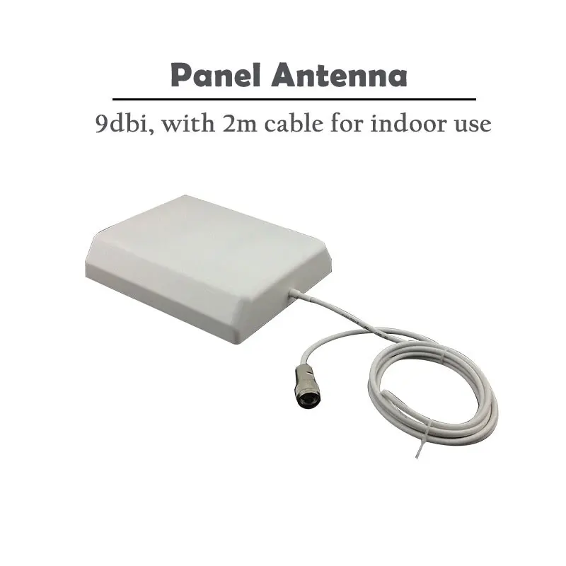 

9dBi Panel Indoor Antenna 700-2700mhz N Male 2m Cable for GSM 900 850 1800 UMTS 1900 2100 4G LTE 2600 Signal Booster Antenna #15