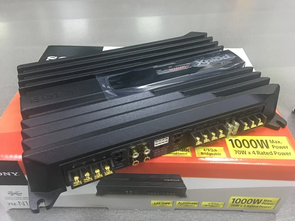 

2018 XM-N1004 Car 4-way Amplifier Horn Bass Car Amplifier Imported Rated 70Wx4 Fever Sound Quality