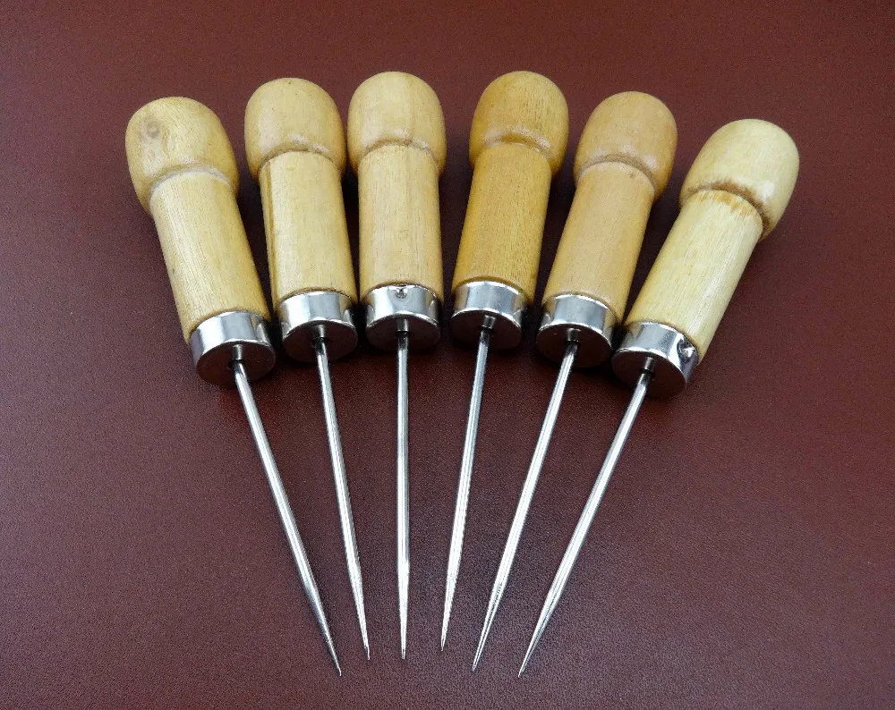 6pcs Leather Cloth Craft Sewing Stitching Awl Punch Overstitching Tool Set Carving Stamping Knife Cutter | Дом и сад