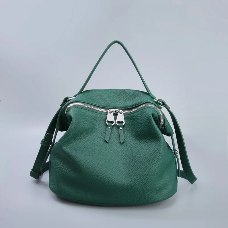QIAOBAO, кожаные сумки, большая женская сумка, высокое качество, повседневные женские сумки, сумка-тоут, испанская Фирменная Наплечная Сумка, женская большая сумка - Цвет: Green
