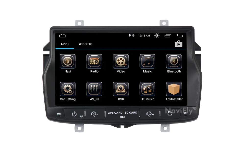 Best Russian menu Russia map free shipping 1din car radio multimedia DVD player for Lada vesta Android 9.1 with wifi BT GPS BT radio 45