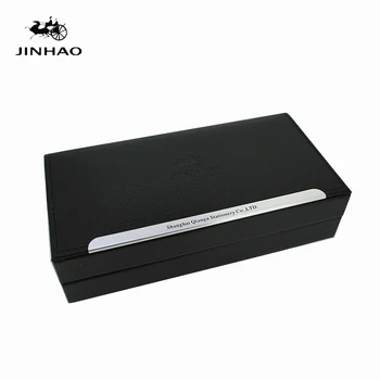 

Luxury Leather Pen Case JINHAO 1200 High-end Black Gift Box for Ballpoint/rollerball/fountain Pens Stationery
