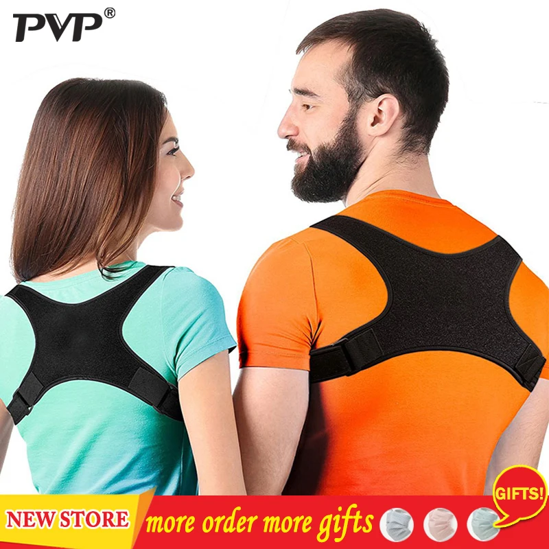 

Adjustable Back Posture Corrector Clavicle Spine Back Shoulder Lumbar Brace Support Belt Posture Correction Prevents Slouching