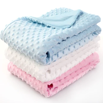 

Super Soft Baby Boys/Girl Blanket 100*75cm Newborn Baby Blanket Cotton High Quality Boy Girl Coral Fleece Dot Floral Star Heart