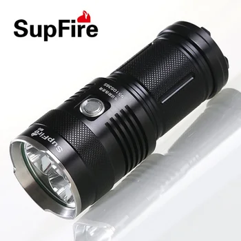 

Supfire M6 Powerful Led Flashlight 3 CREE XM-L T6 2000 Lumens 30w Tactical Flashlight by 4X18650 Battery lanternas