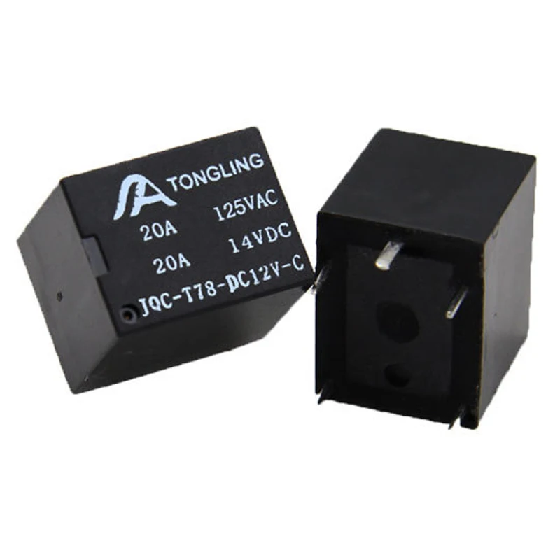 5 шт. T78 5Pin автомобильное реле DC 5V 9V 12V 24V домашнее 20A маленькое электромагнитное