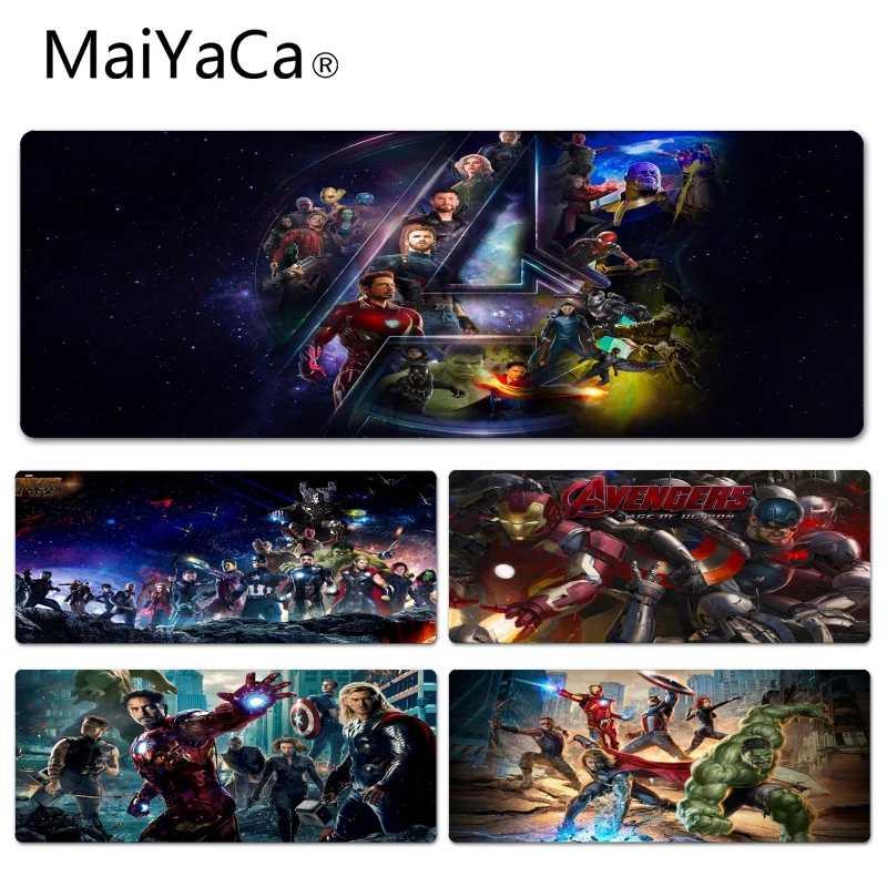 MaiYaCa крутой Комфортный коврик для мыши Мстители войны Супергерои игровой коврик для мыши Размер для 30x70 см 30x90 см резиновый коврик для мыши