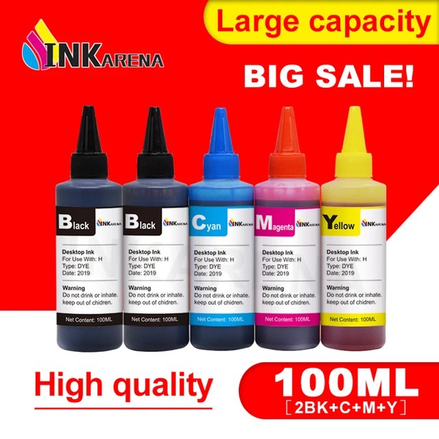 Tinta sublimacion para recargar CISS y Cartuchos recargables Epson 400ml +  4 jer