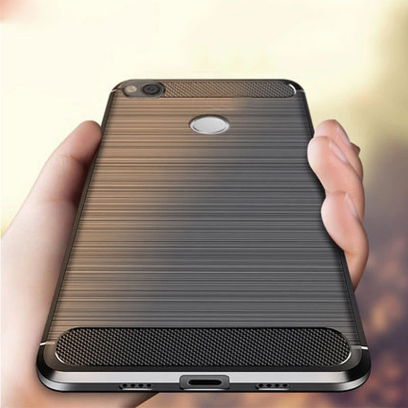 

For Xiaomi Redmi 4X Case Bumper Anti-knock Soft TPU Silicon Cover Carbon Fiber Armor Case Cover For Xiaomi Redmi 4X Pro Cases