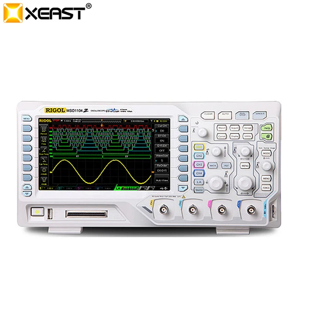 Best Price 4 Channel oscilloscope RIGOL DS1104Z digital oscilloscope 100Mhz 4 Channel Memory Depth 12Mpts 30,000 wfm/s Best Price 4 Channel oscilloscope RIGOL DS1104Z digital oscilloscope 100Mhz 4 Channel Memory Depth 12Mpts 30,000 wfm/s
