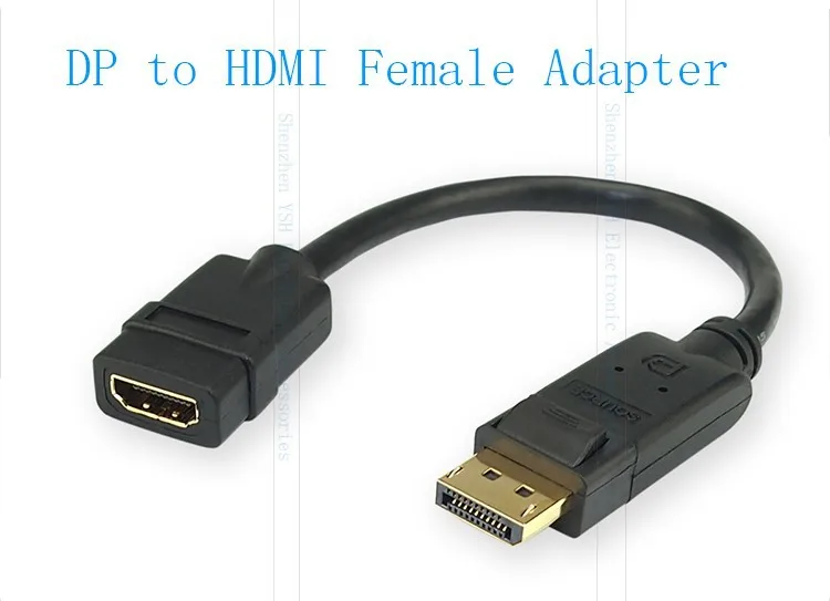 DP DisplayPort Para HDMI мачо Para femea Adaptador Кабо conversor де 15 см Курто