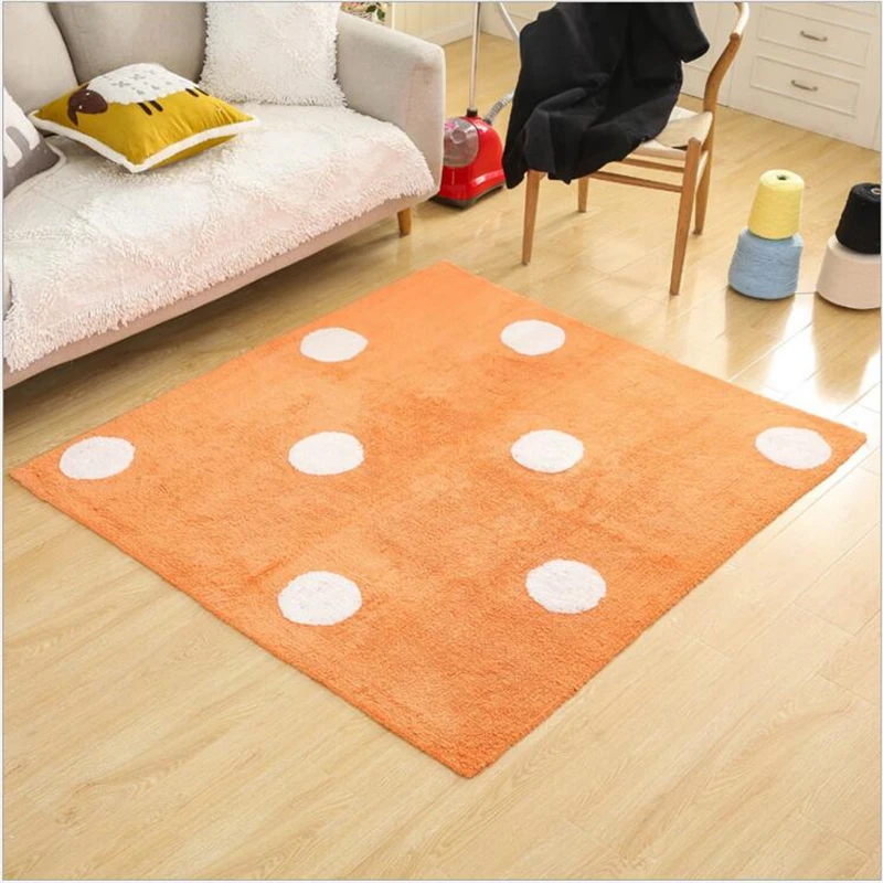 140X160 см простые креативные мягкие хлопковые ковры для гостиной, спальни, домашние ковры, деликатный ручной тканый коврик для двери