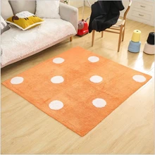 140X160 см простые креативные мягкие хлопковые ковры для гостиной, спальни, домашние ковры, деликатный ручной тканый коврик для двери