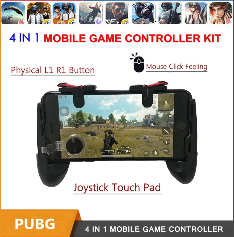 Мобильный геймпад Pubg контроллер для телефона L1R1 ручка с джойстиком/триггером L1r1