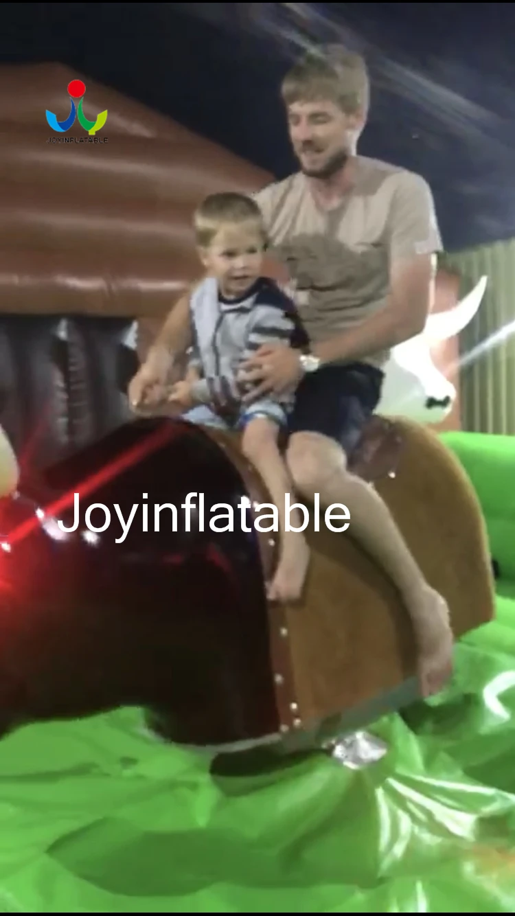 55M  Inflatable Mechanical Bull Riding with Inflatable Safe Mat Around 44