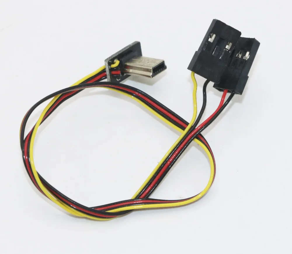 1 шт. USB 90 градусов до AV видеовыход 5 В постоянный ток BEC вход кабель FPV деталь для