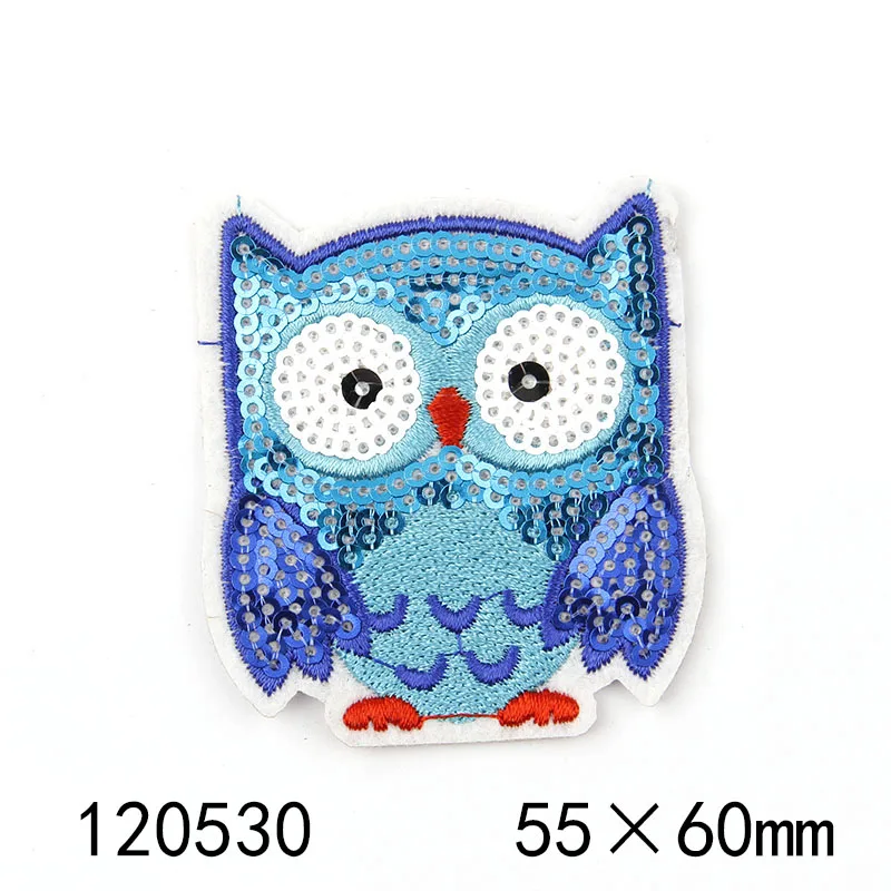 

1Pcs New Mouse Rabbit O Animal Sequins Iron On Patches Sew-on Embroidered Patch Motif Applique For Clothing Sewing Tools