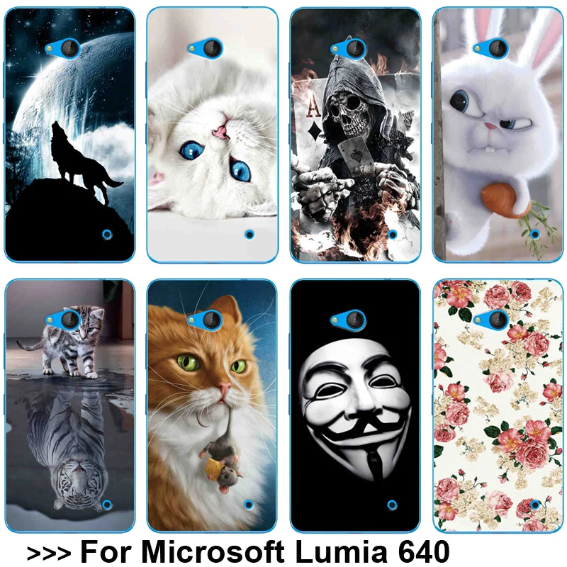 Patterned Case For Microsoft Lumia 640 Soft TPU Nokia Phone Back Cover |