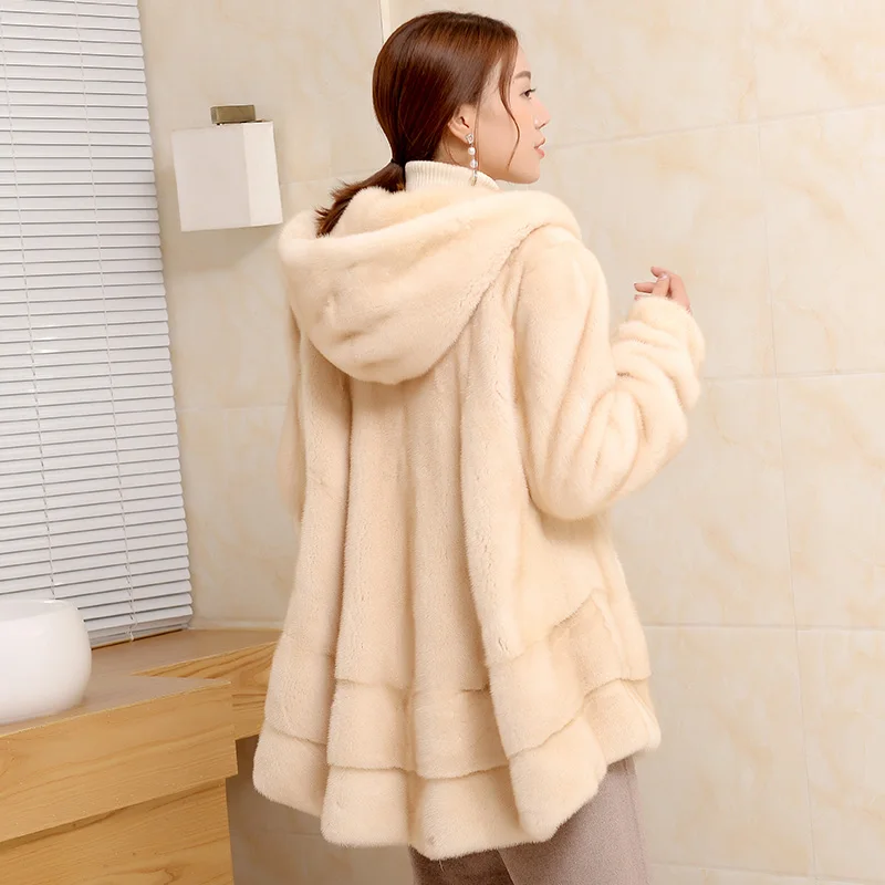 Fourrure Manteau Blue Color Spécial Femmes Section white Avec Une Wine Velours Importé Vison sultan black Cream Longue red Nouvelle En De I4Axx