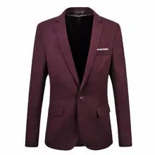 Мужской пиджак тренд формальных случаев зернистость пряжки блейзер высокое качество на заказ досуг бизнес пиджак