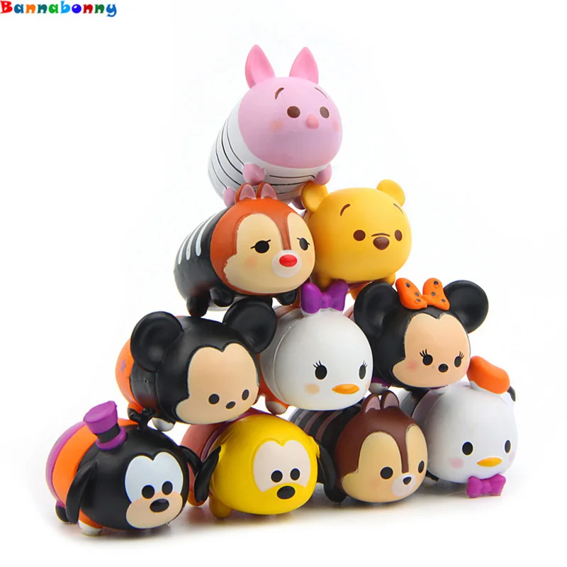 

10 PCS/Set Tsum Tsum Donald Mickey Toys Cute Doll Bathing Toys For kids