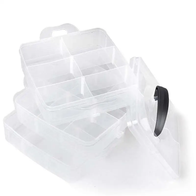 3 уровневый Регулируемый органайзер для ювелирных изделий OUNONA с 18 ячейками