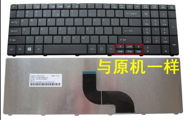 Новая клавиатура для ноутбука US ACER E1 571 531 531G 5552G TM8751 английская Черная|keyboard for