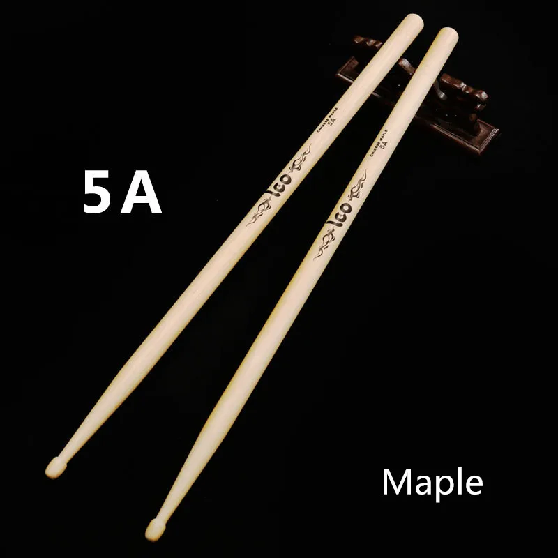 Ритм мат барабанная палка HRM 5A 5B 2B 7A Hickory/клен барабанные палочки - Цвет: 5 A  Maple